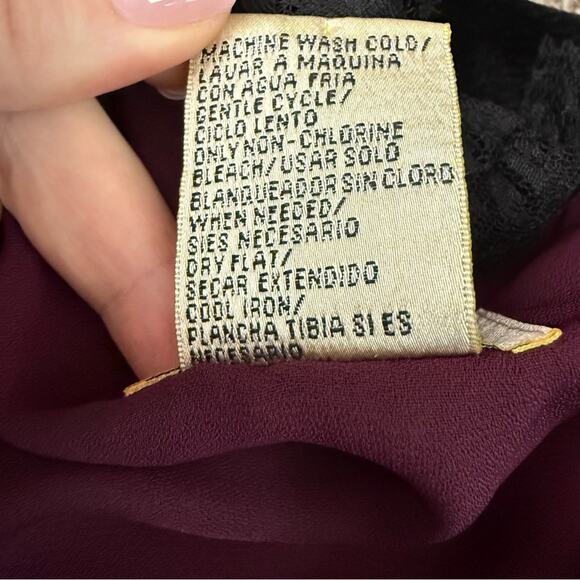 Vintage Y2K ICE Black Velvet Lace Wrap Blouse Top Women’s S Romantic Goth - Picture 6 of 7